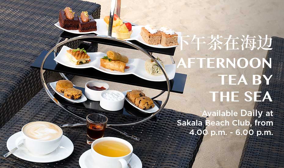 AFTERNOON TEA BY THE SEA AT SAKALA BEACH CLUB