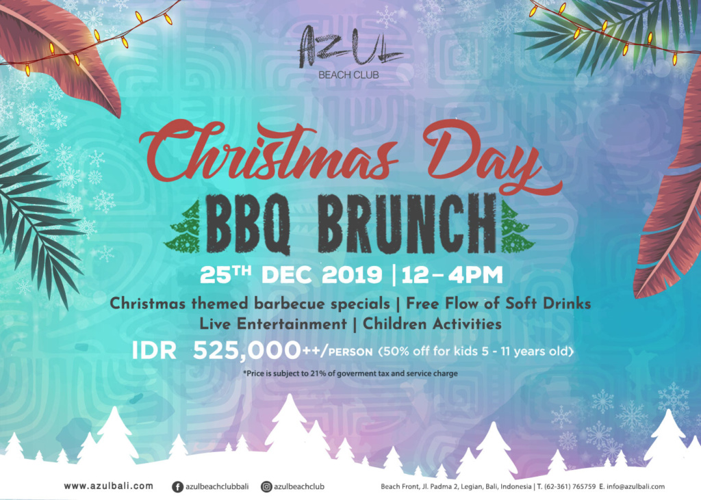 Christmas Day BBQ Brunch at Azul Beach Club