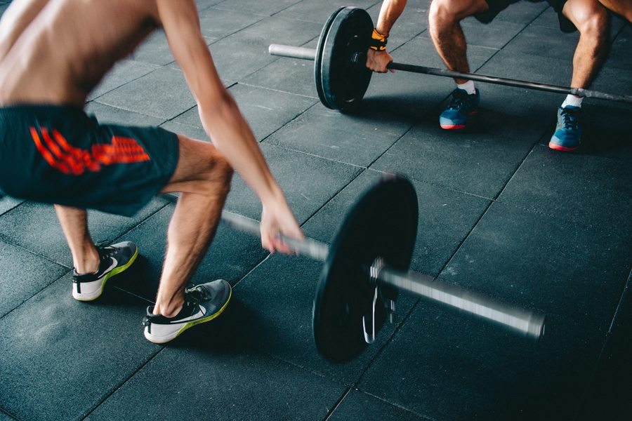 fitness studios in Hong Kong man lifting weights