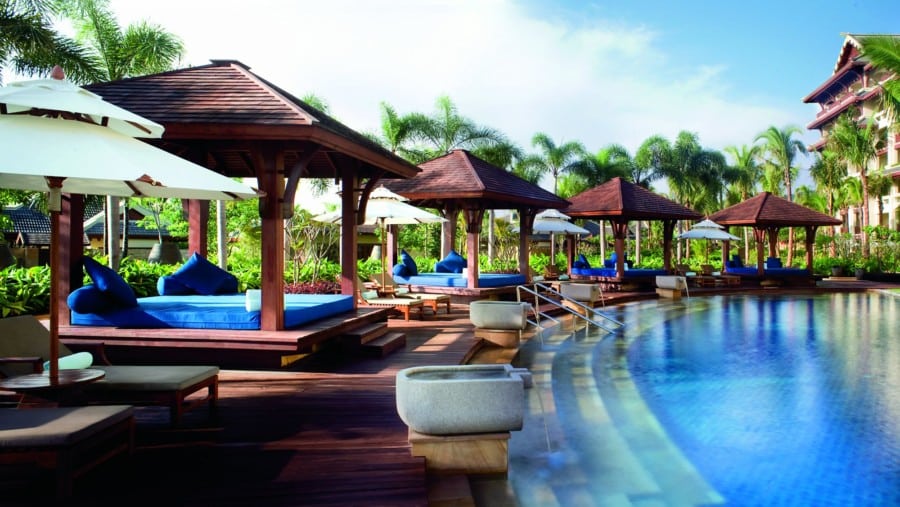 resorts in China Ritz-Carlton pool Sanya