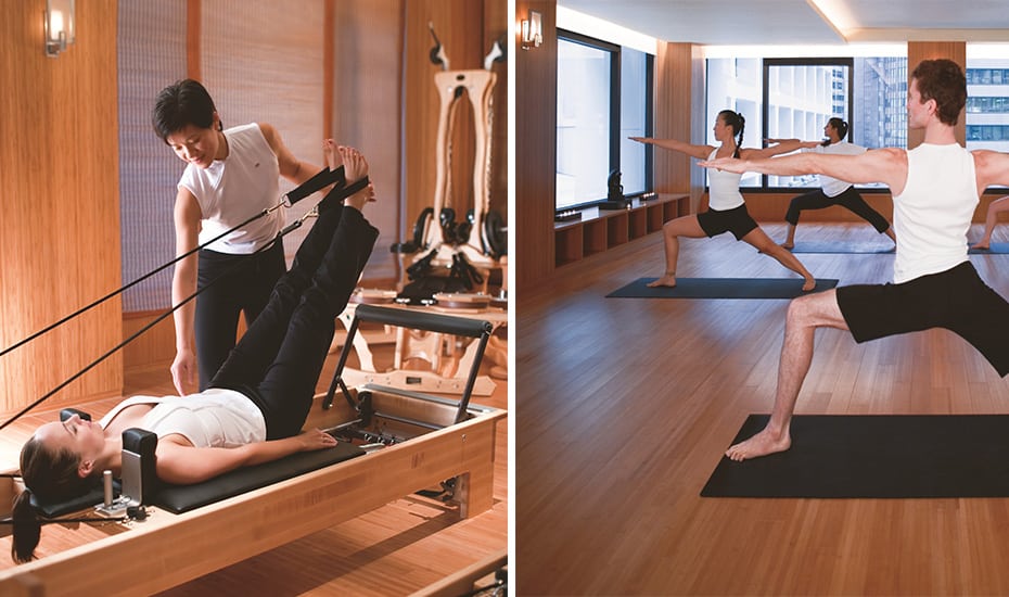 hotels with wellness programmes in Hong Kong people working out