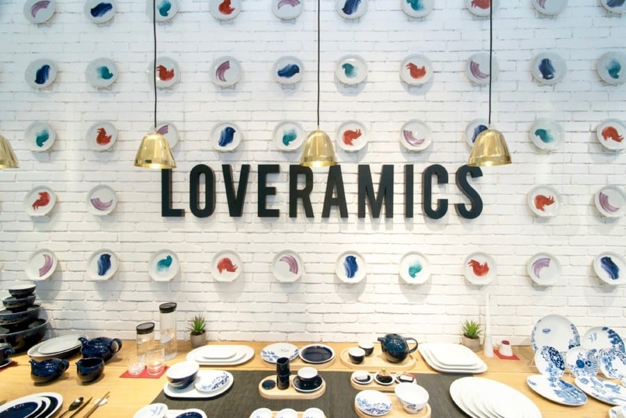 Loveramics cermaics store Causeway Bay interior