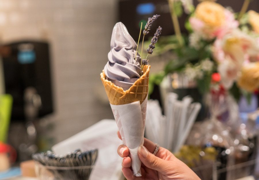 Hong Kong ice-cream shops Lavender Ice Cream at I Cremeria