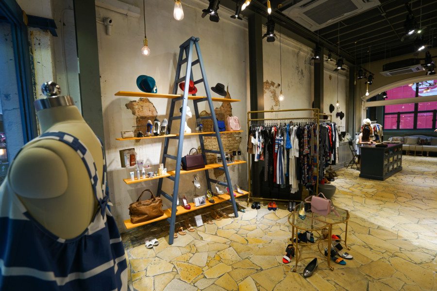 fashion boutiques in Central ionic interior shot