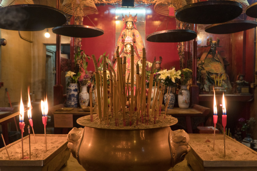 Buddhist temple Hong Kong Man Mo temple