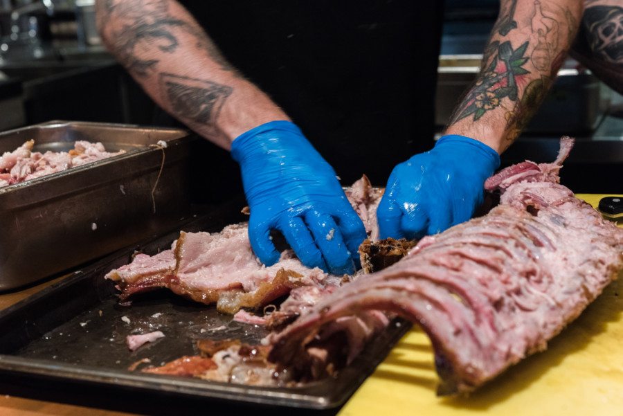 Nate Green interview chef pulling meat