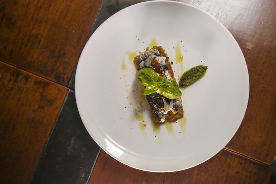 A.O.C. Eat & Drink sardines on toast