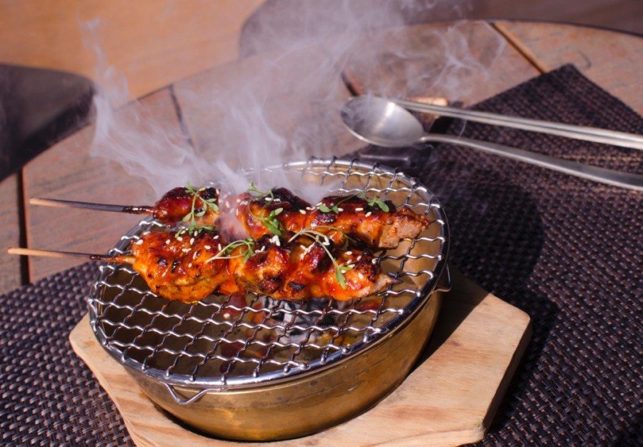 Bib n Hops refined chicken skewers
