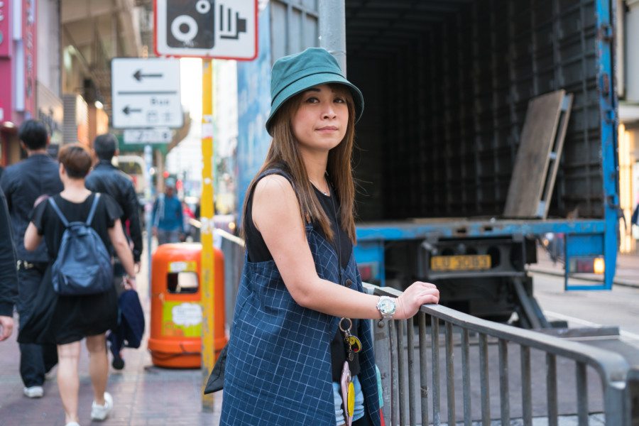 mong kok pop culture woman on the street