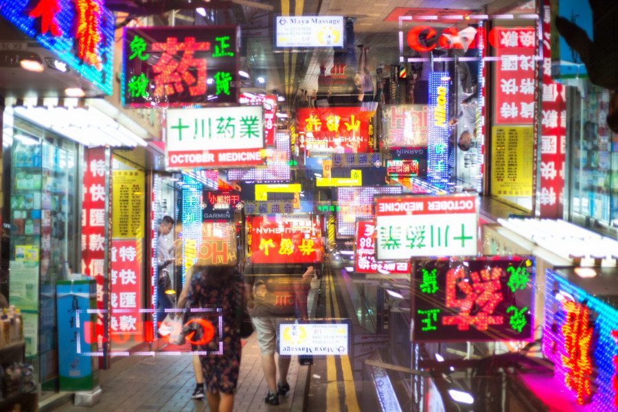 michael kistler street photography neon lights
