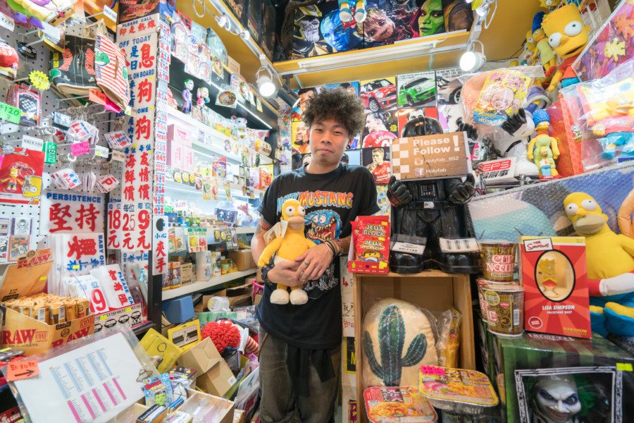 mong kok pop culture man in shop