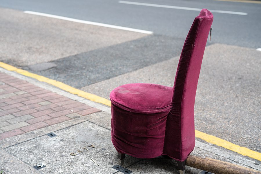 Photo Essay Weird Things on Streets Abandoned chair