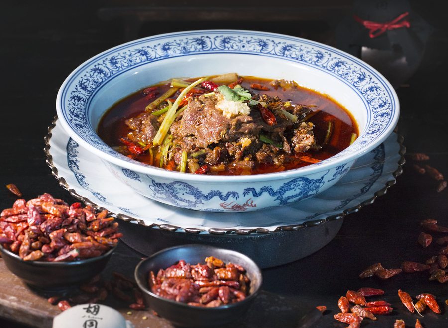 7 Chillies Menu Hutong Angus beef broth