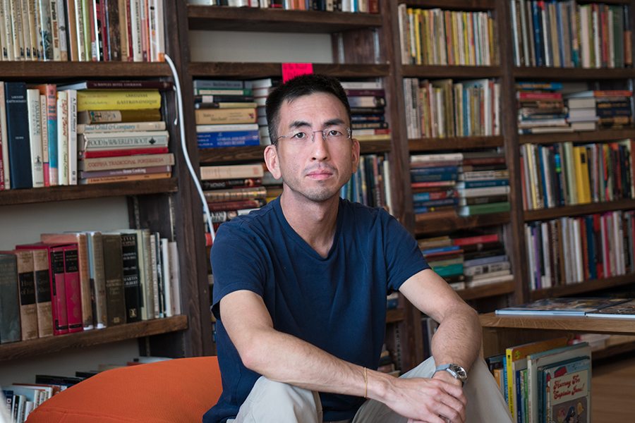 Bleak House Books Hong Kong bookstore Albert Wan sitting