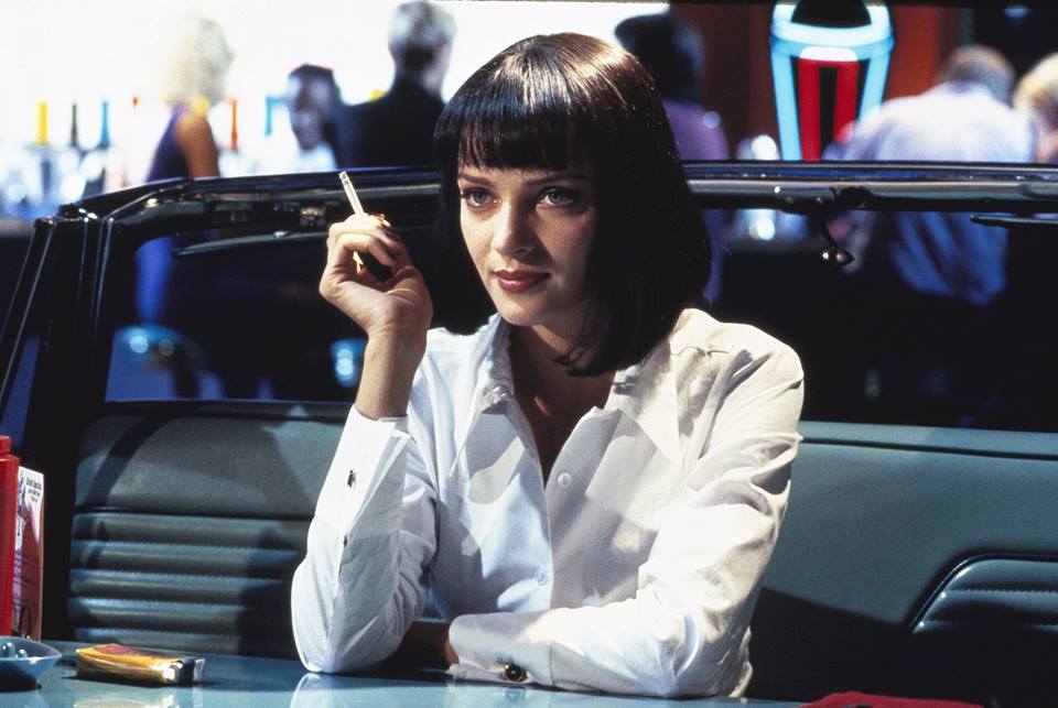90s movies must watch pulp fiction uma thurman with cigarette at diner