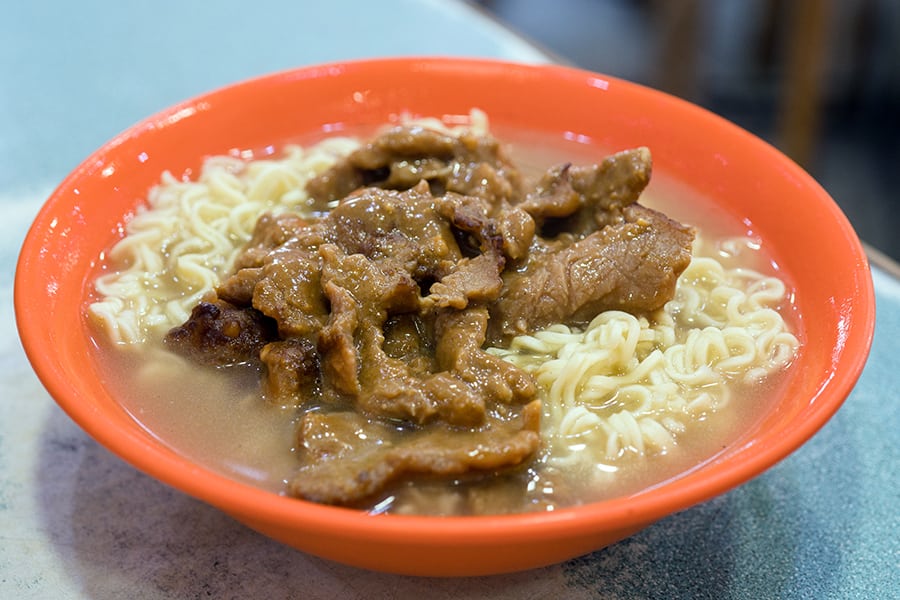 Hong Kong Breakfasts satay instant noodles