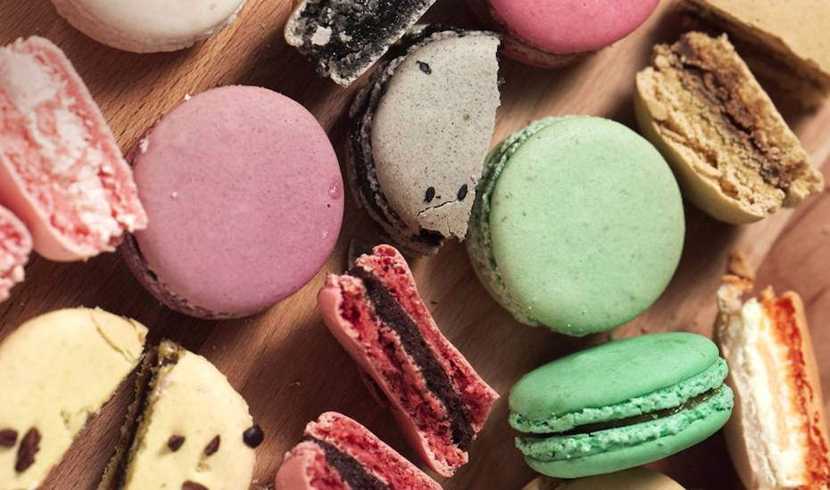 cafes with free WiFi Hong Kong LGB macarons
