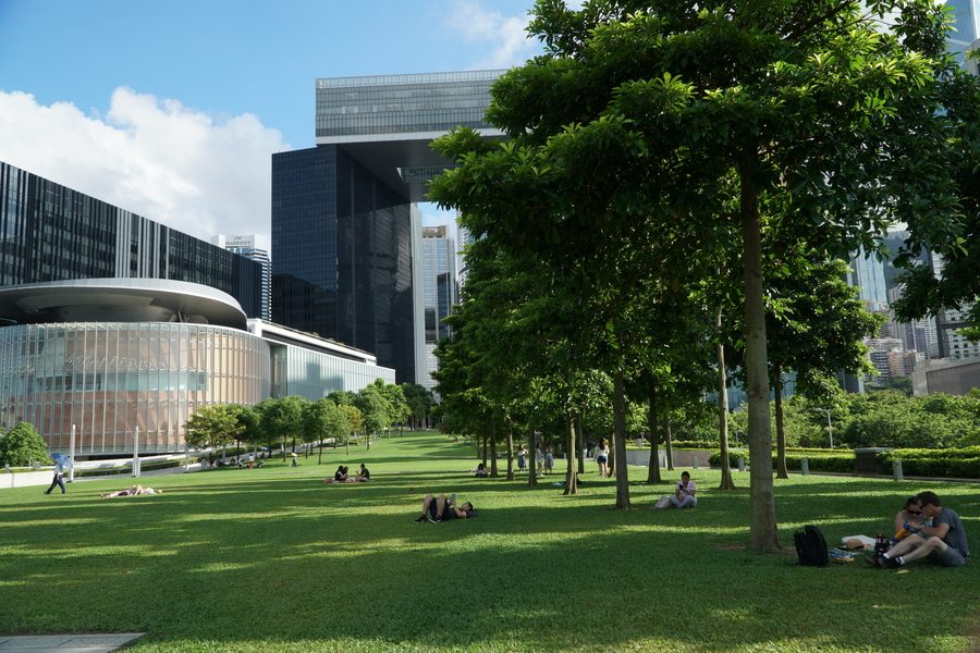 Tamar Park picnic spots in Hong Kong