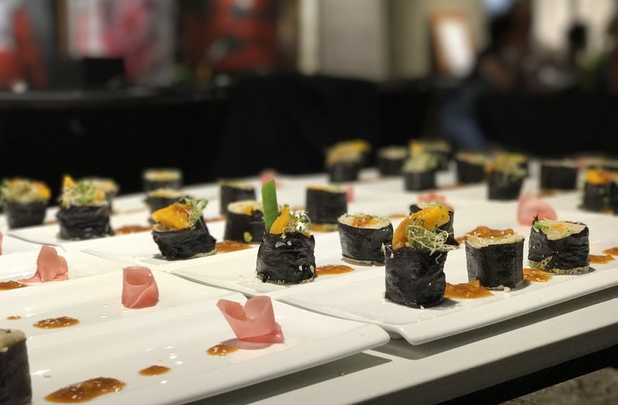 Tina Barrat vegan chef interview private dinners raw sushi
