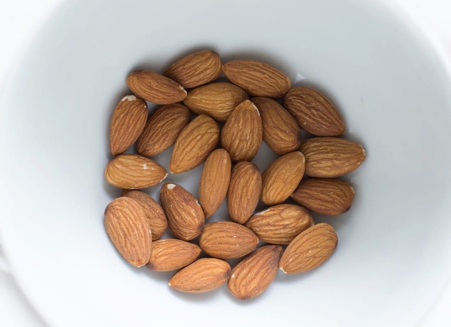 best natural skincare bowl of almonds