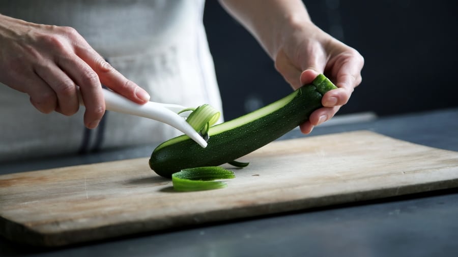 30 days raw vegan courgette