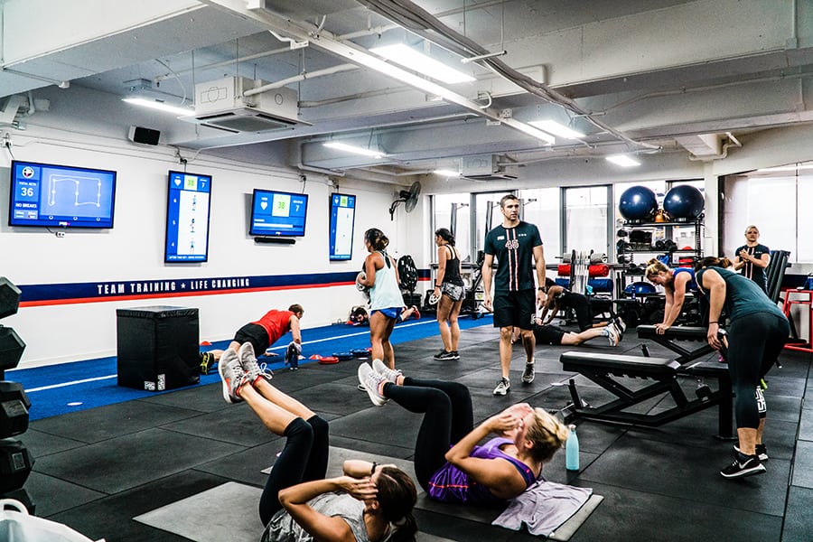 F45 Training Sai Ying Pun class in session