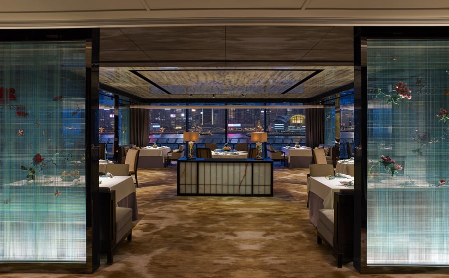 Yat Toh Heen main dining area with harbourview