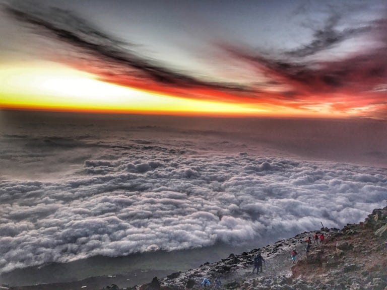 Adventurous climber Melanie Cox shares her tales of climbing Mount Fuji, Japan’s highest peak
