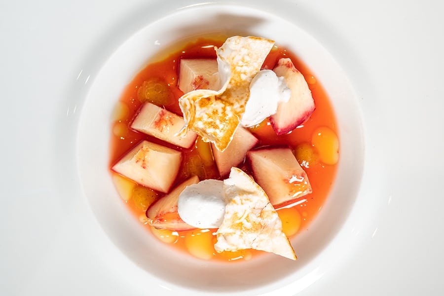 vegan menu Arcane dessert
