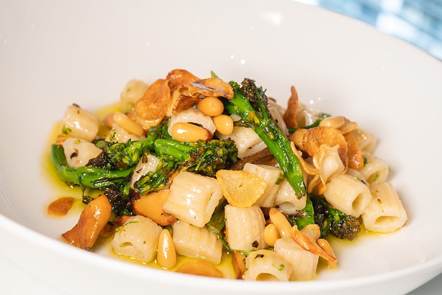 vegan menu Arcane rigatoni