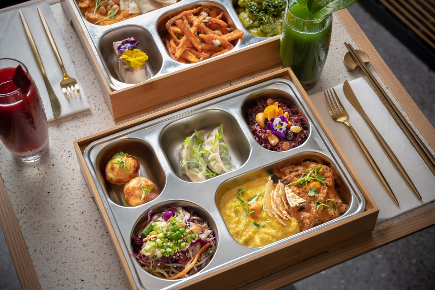 Serving breakfast, lunch and dinner, Veda is one of our fave plant-based joints in Central