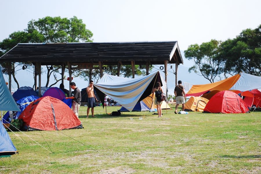 camping in Hong Kong Wan Tsai