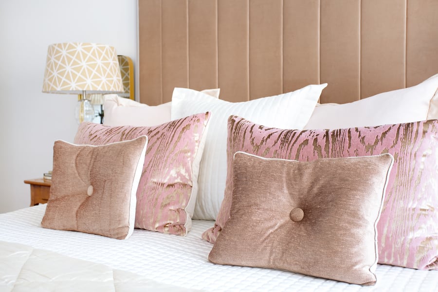 small apartment interior design bed
