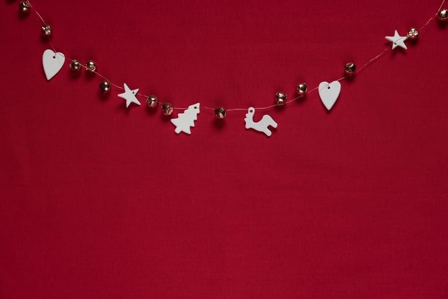 christmas decorations in Hong Kong red