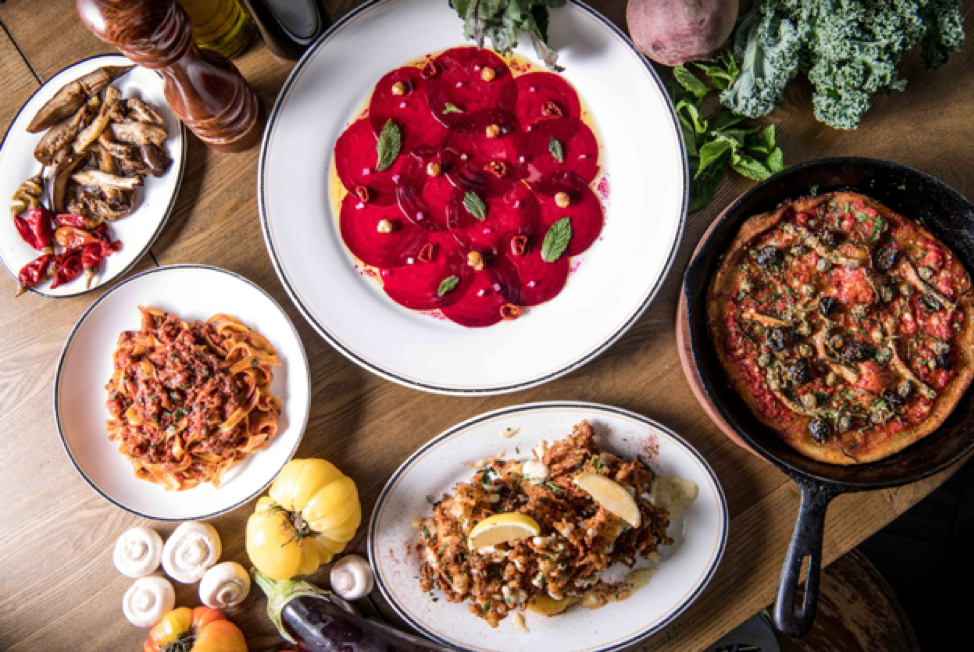 plant-based dishes at Posto Pubblico