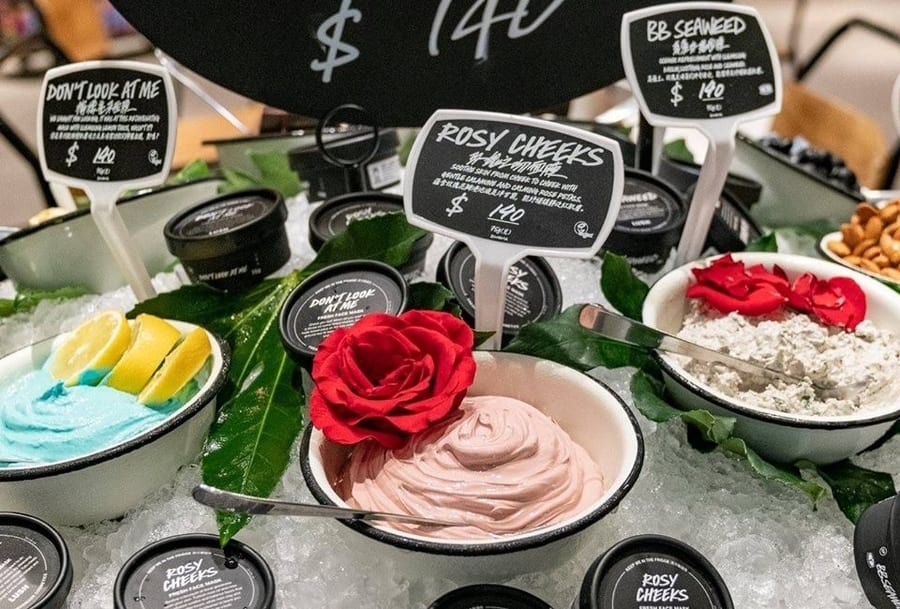 Lush vegan skincare in Hong Kong cruelty-free products
