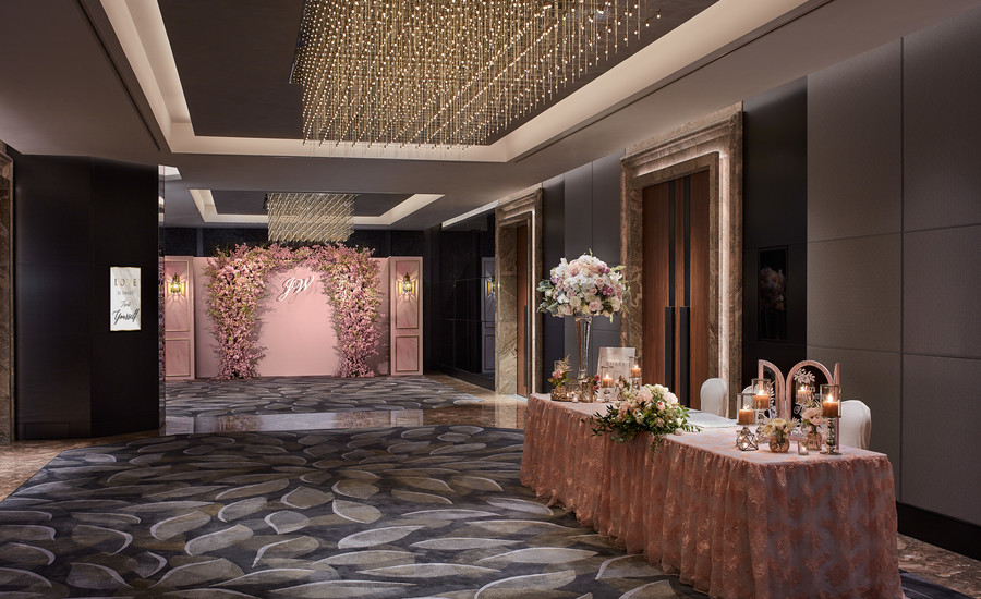 Foyer wedding reception