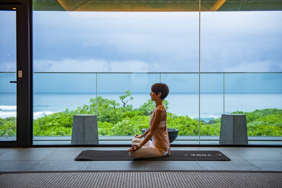 Hyatt Regency Seragaki Island Okinawa morning yoga