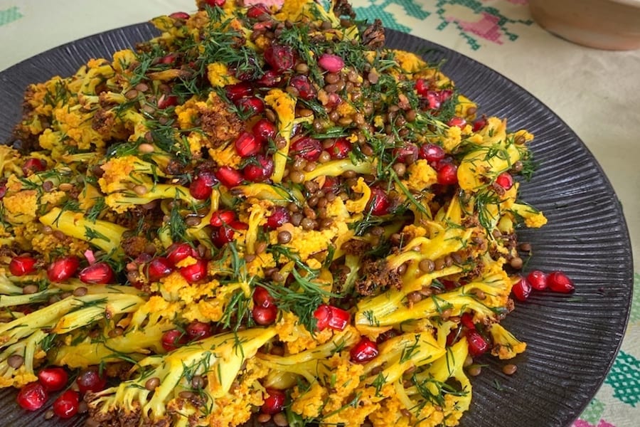 Olive Leaf Cauliflower & Lentil Salad