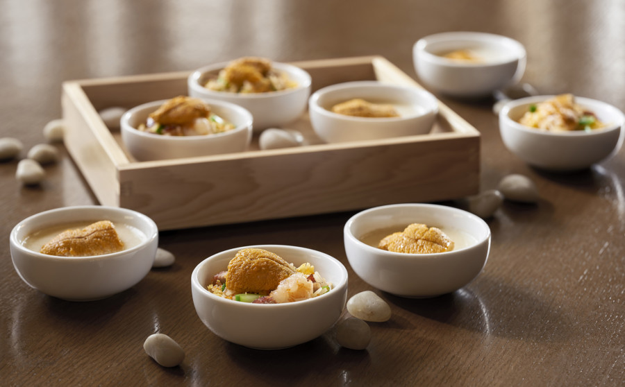 Hyatt TST - Sea urchin steamed egg white and fried rice best dinner buffets in Hong Kong