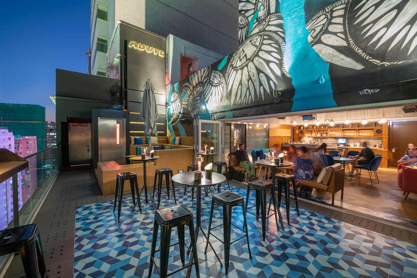 Above by Kommune rooftop bar Hong Kong