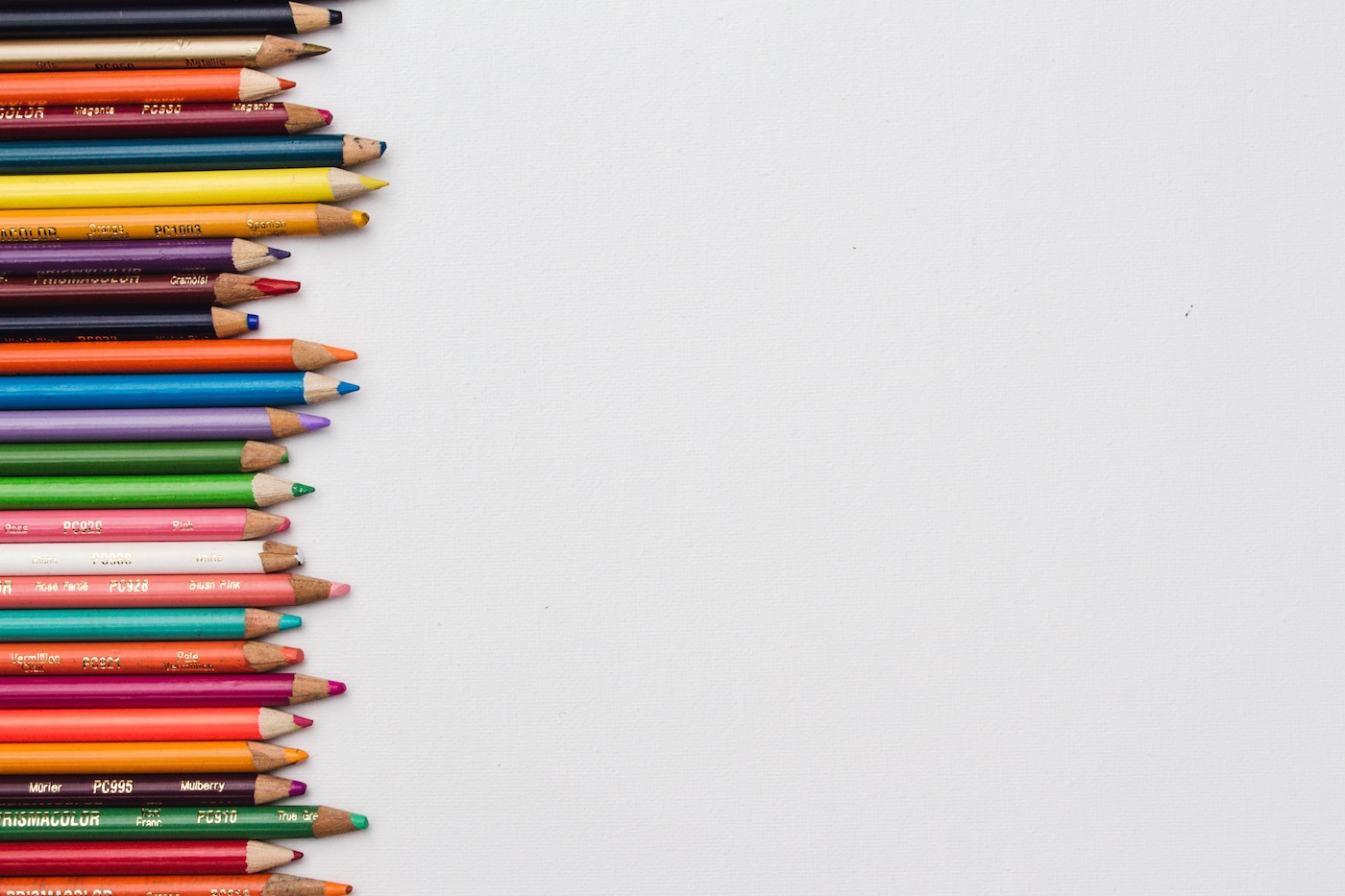 coloured pencils
