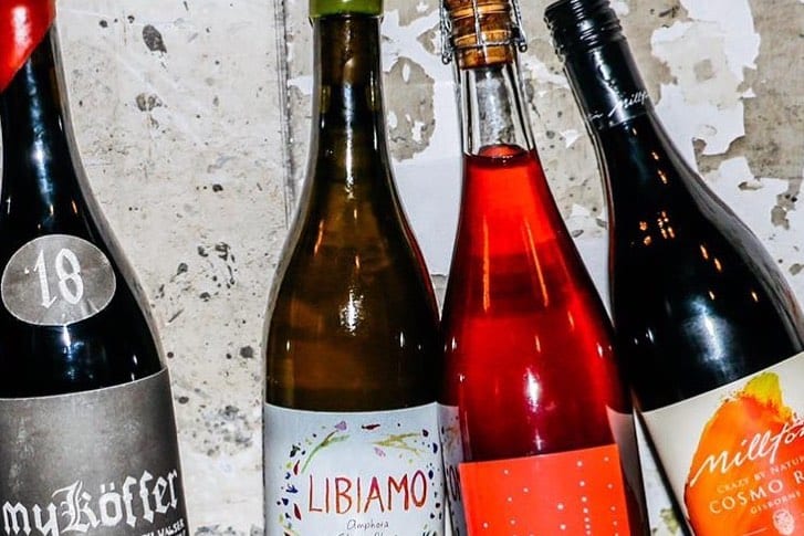Brut wine bottles