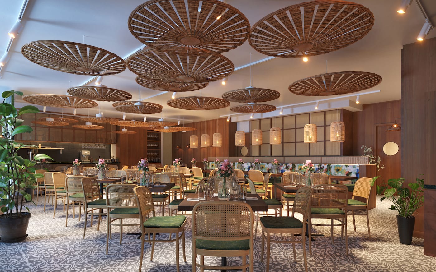 the cozy interior of Monsoon