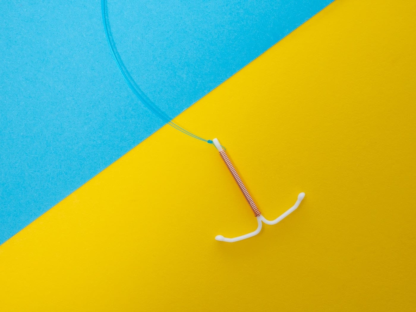 an image of a t-shaped copper IUD